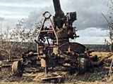Destroyed Soviet AA Gun